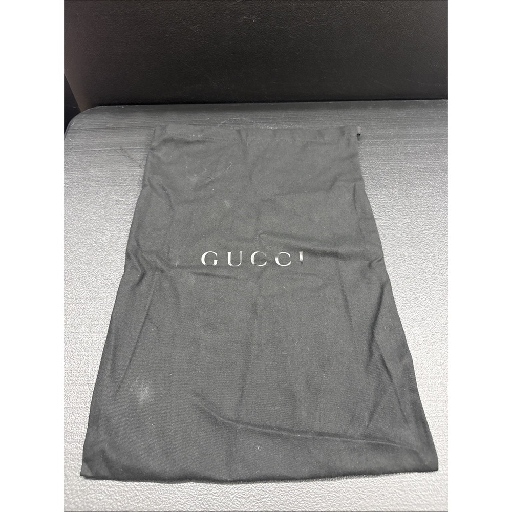Authentic GUCCI Black Cotton Shoe Dust bag ( 1676 )
